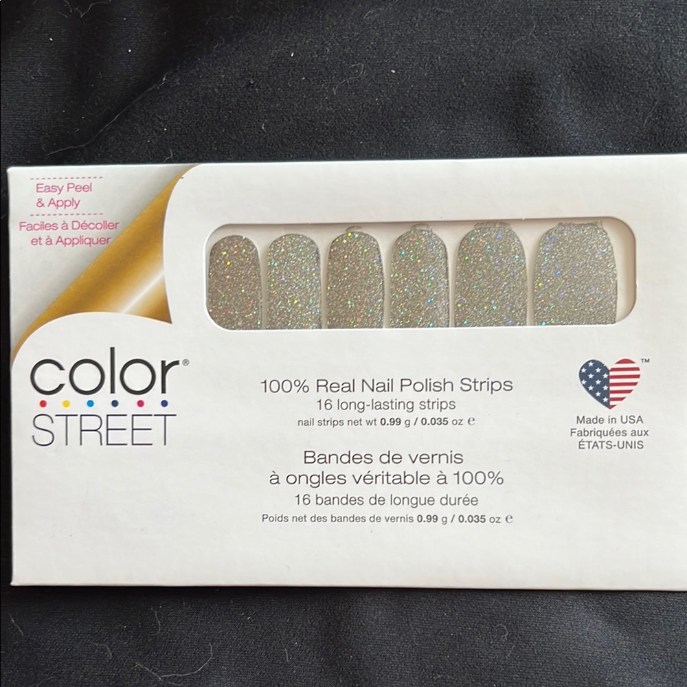Color Street Silver Party Nail Strips